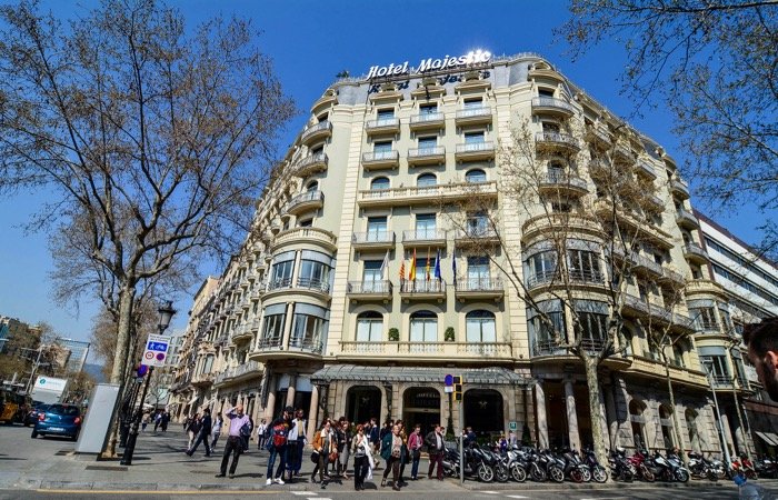 Hotel Majestic Barcelona hotel cerca de las casas de Gaudí.