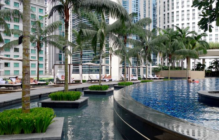 El hotel Grand Hyatt de Kuala Lumpur cuenta con habitaciones extragrandes.