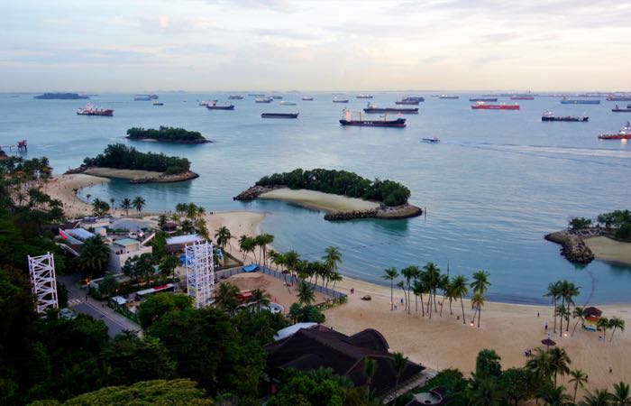 Los mejores hoteles y restaurantes en la isla Sentosa de Singapur