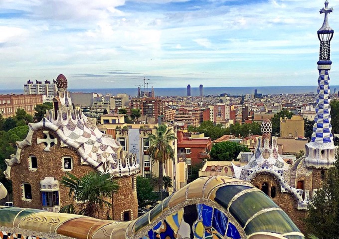 El parque de Gaudí en Barcelona