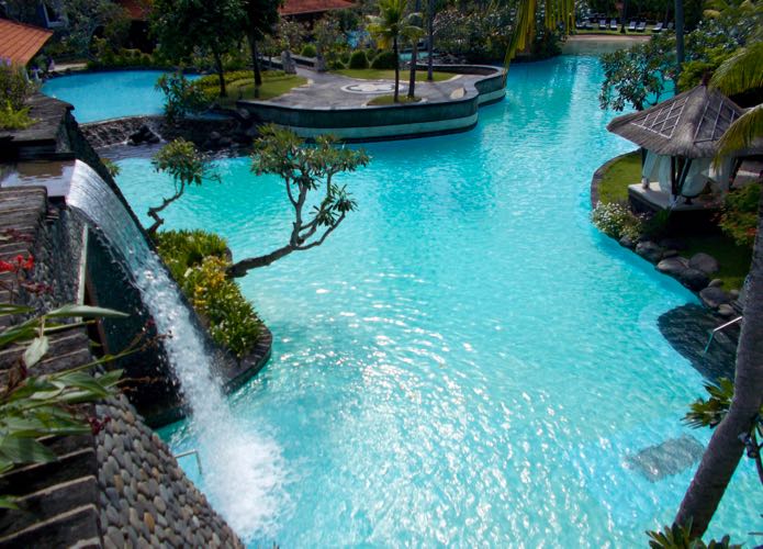 El hotel con la mejor piscina de Bali.