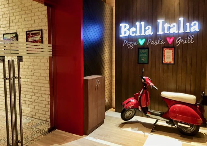 Bella Italia es la primera sucursal india de la famosa cadena británica.
