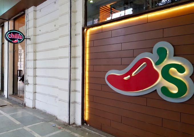 Chili's es muy popular en Connaught Place.