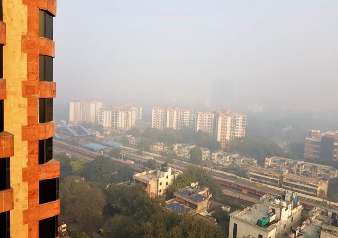 Las vistas son bastante anodinas y dependen en gran medida del smog.
