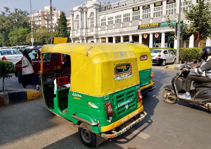 Siempre se pueden encontrar rickshaws cerca del hotel.