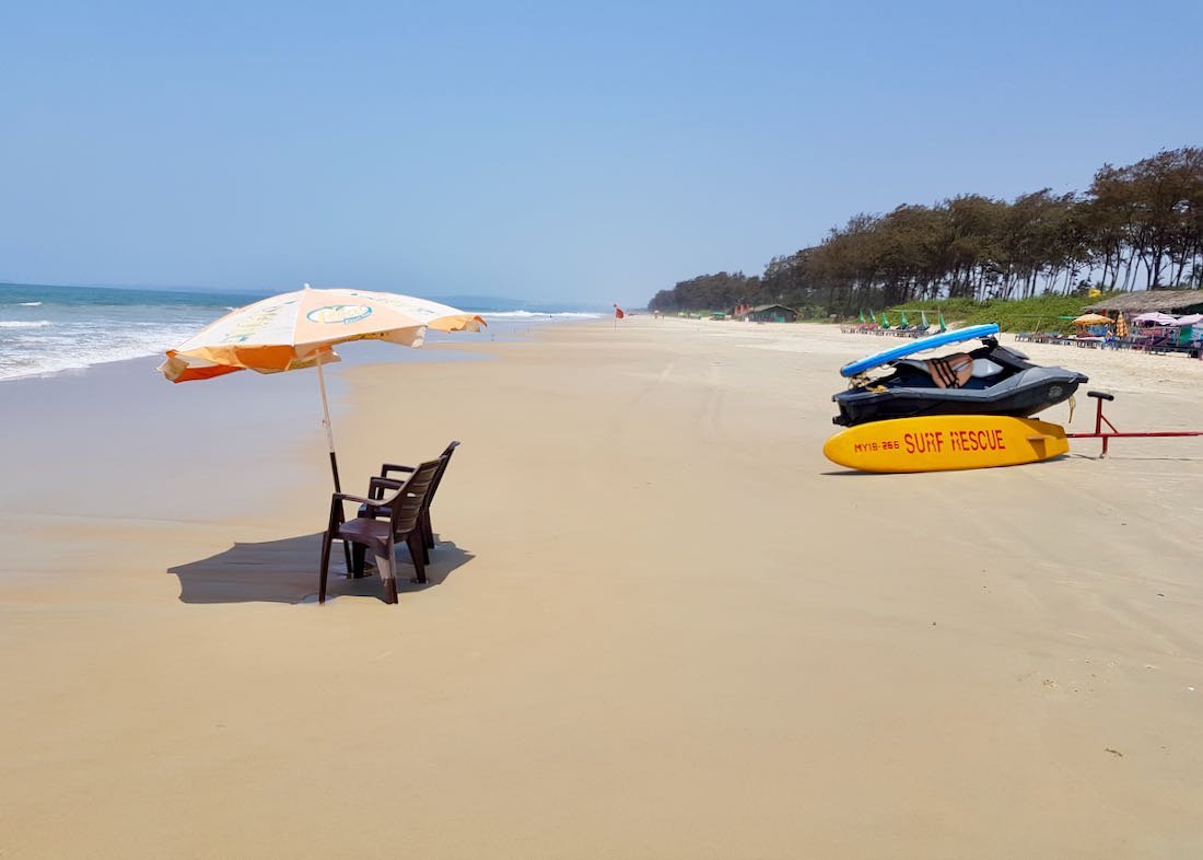 Las mejores ciudades de playa para alojarse en Goa.