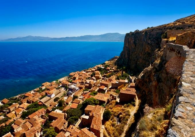 Los mejores lugares en el Peloponeso Grecia: Monemvasia.