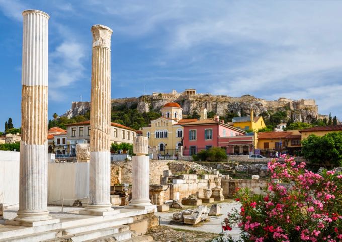 Los mejores lugares para ir a Grecia continental: Plaka en Atenas.