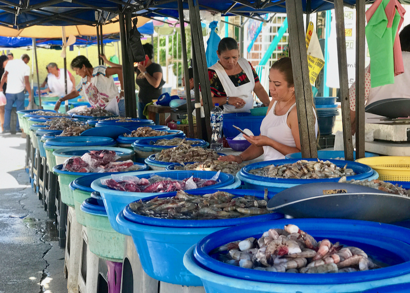 mercado de mariscos