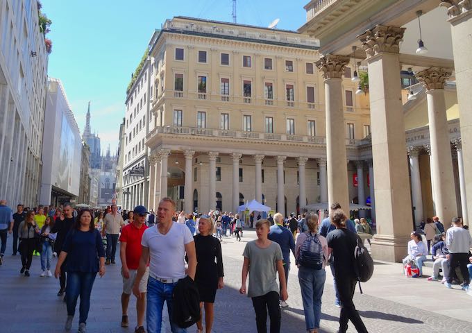 Corso Vittorio Emanuele II es ideal para ir de compras.
