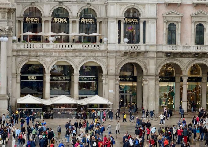 Mercato del Duomo tiene una gran selección de restaurantes.