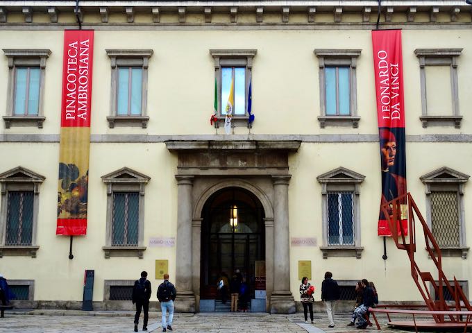 La Pinacoteca Ambrosiana exhibe verdaderos tesoros italianos.