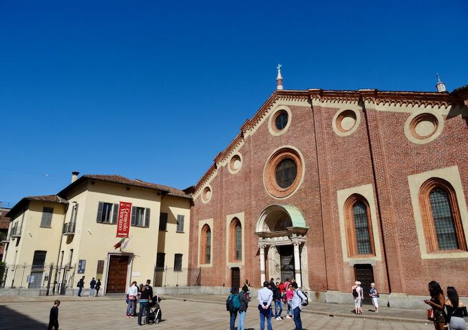 La Última Cena se puede ver en la Basílica de Santa Maria delle Grazie.