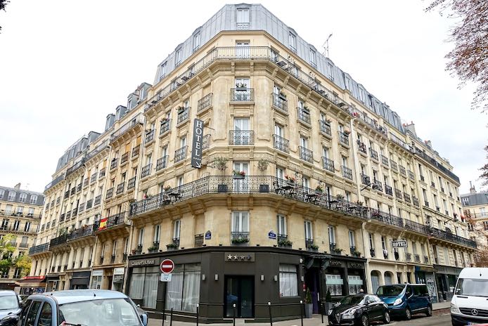 Exterior del Gardette Park Hotel en París