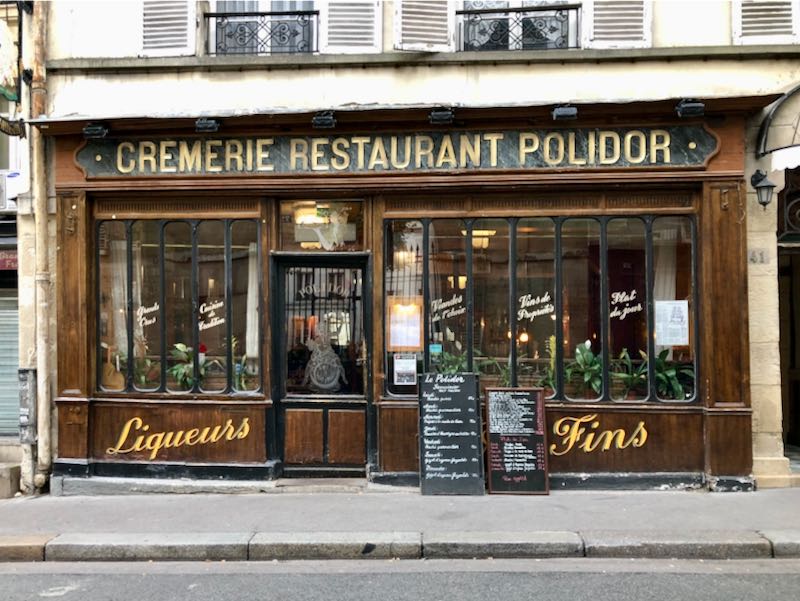 Exterior del restaurante Polidor en París