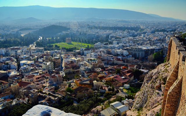 El barrio de Plaka en Atenas.