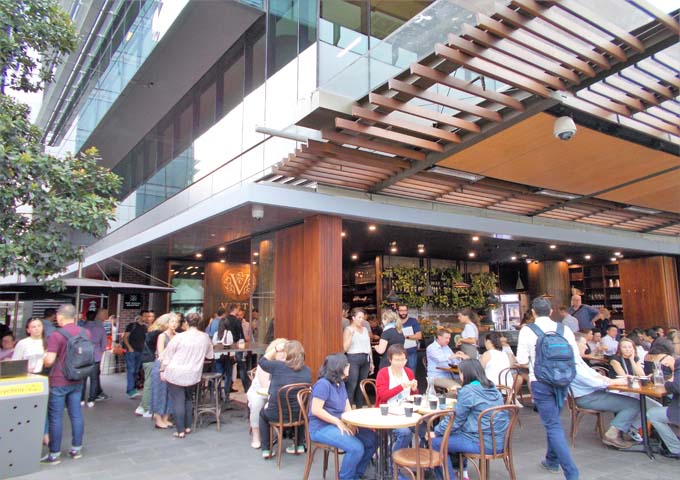 El centro de Sydney tiene varios cafés