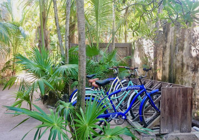 Bicicletas gratis en Suenos Tulum en South Beach Zone