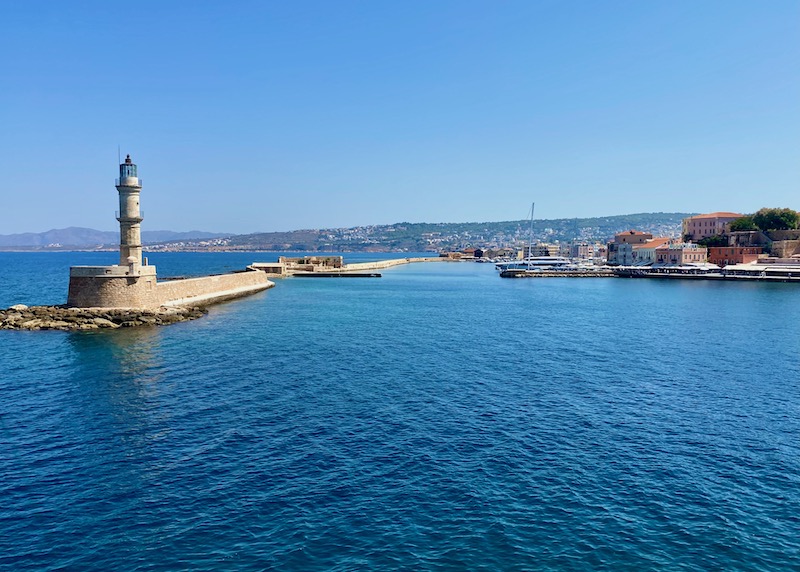 Faro y puerto de Chania, Creta