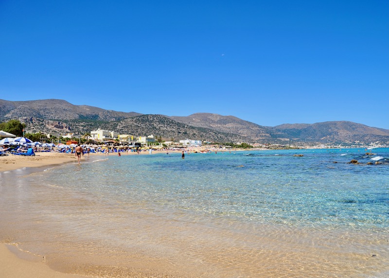Sun Beach en Malia, Creta