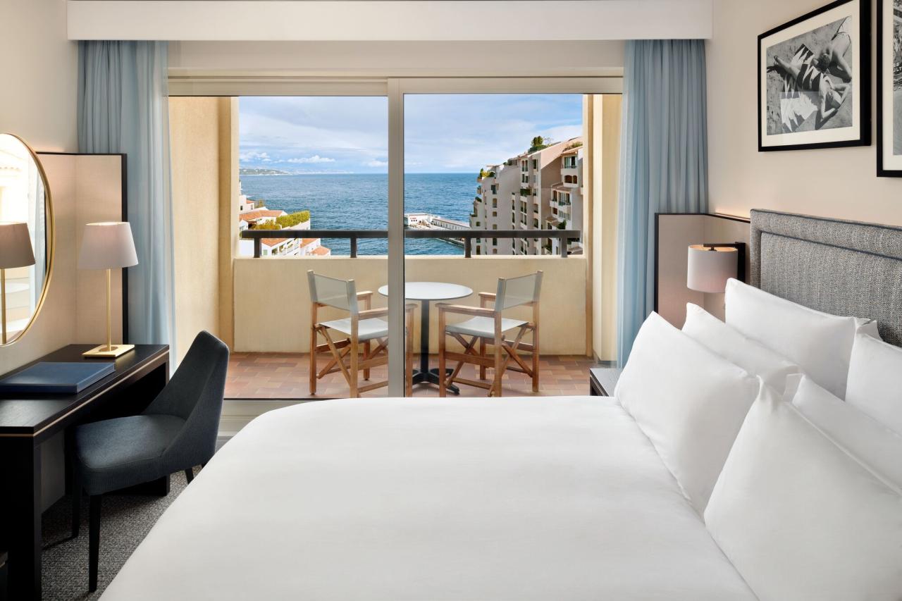 habitacion limpia y con buenas vistas en el hotel Columbus Monte-Carlo en Monaco