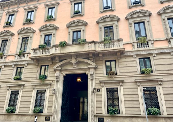 Hotel de lujo en el centro de Milán.