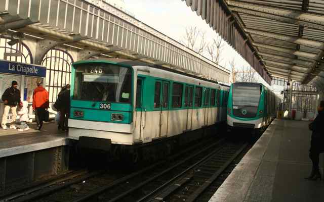 Trenes del metro de París.